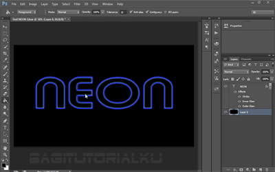 Cara Membuat Neon Text Glow Effect Menggunakan Adobe Photoshop