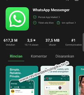 update whatsapp di app market gratis