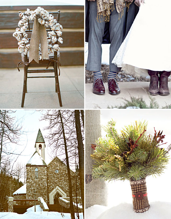 Rustic Winter CO Wedding