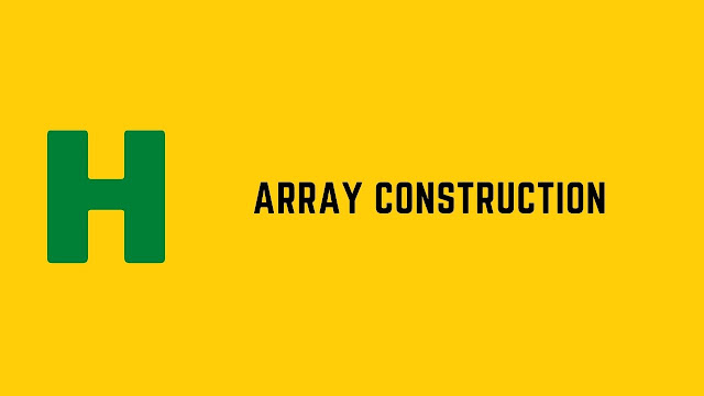 HackerRank Array Construction problem solution