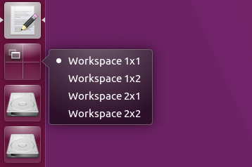 Ubuntu 16.04 Xenial Xerus screenshots workspace switcher quicklists