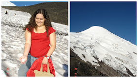 subindo o vulcão Osorno no verão