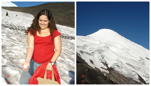 subindo o vulcão Osorno no verão