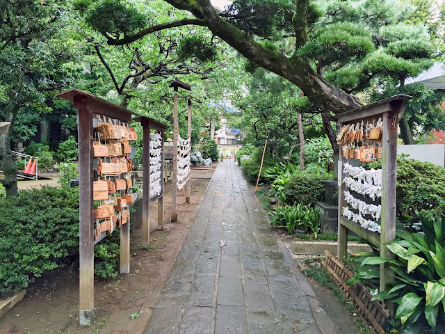 鳩森八幡神社,参道,絵馬掛け,みくじ掛け,千駄ヶ谷〈著作権フリー無料画像〉Free Stock Photos