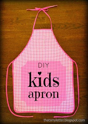 DIY Kid's Apron (Simple Sewing)