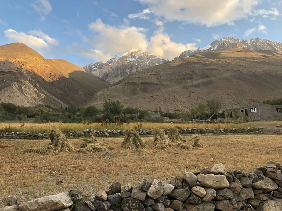 Zoodkhon village Chipurson valley. Chipurson valley. High Mountain valley in Hunza