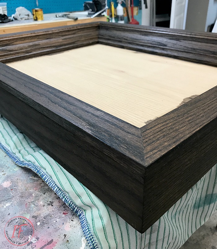 Industrial Coffee Table Dark Walnut Stain