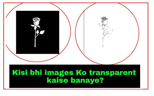 Kisi bhi image ko transparent banaye