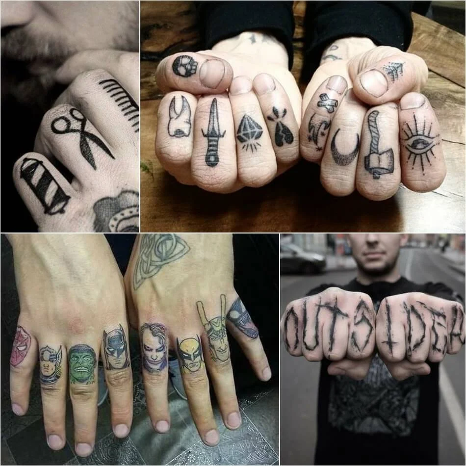 Tatuajes en los dedos