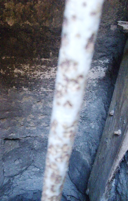 A very deep and dark tunnel like hole in the underground labyrinths of Hagia Sophia