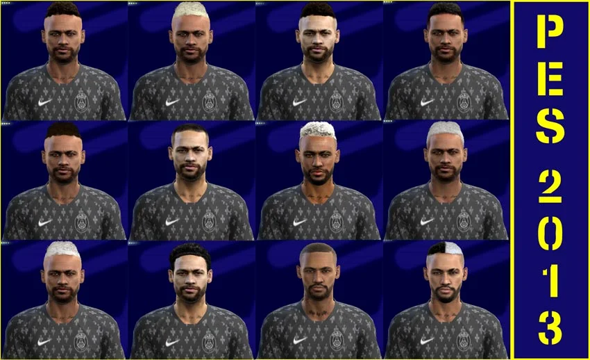 Neymar Jr Facepack 2021 For PES 2013