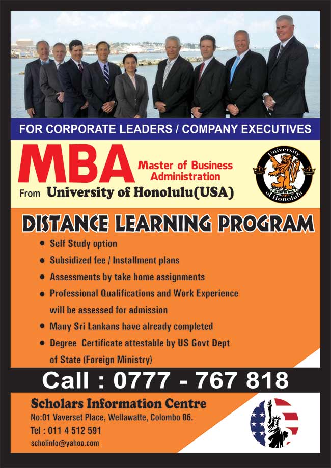 MBA (USA) - Distance Learning Program