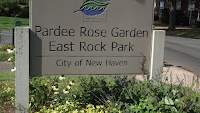 The Welcome sign, Pardee Rose Garden - East Rock Park, New Haven, CT