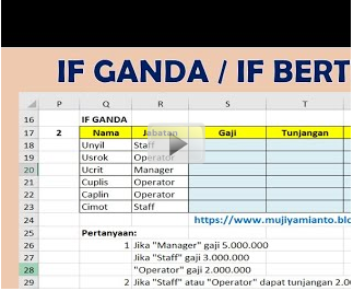 soal if ganda excel