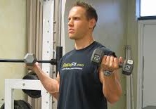 Standing Angled Dumbbell Curls