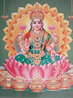 Picture of goddess laxmi or Lakshmi