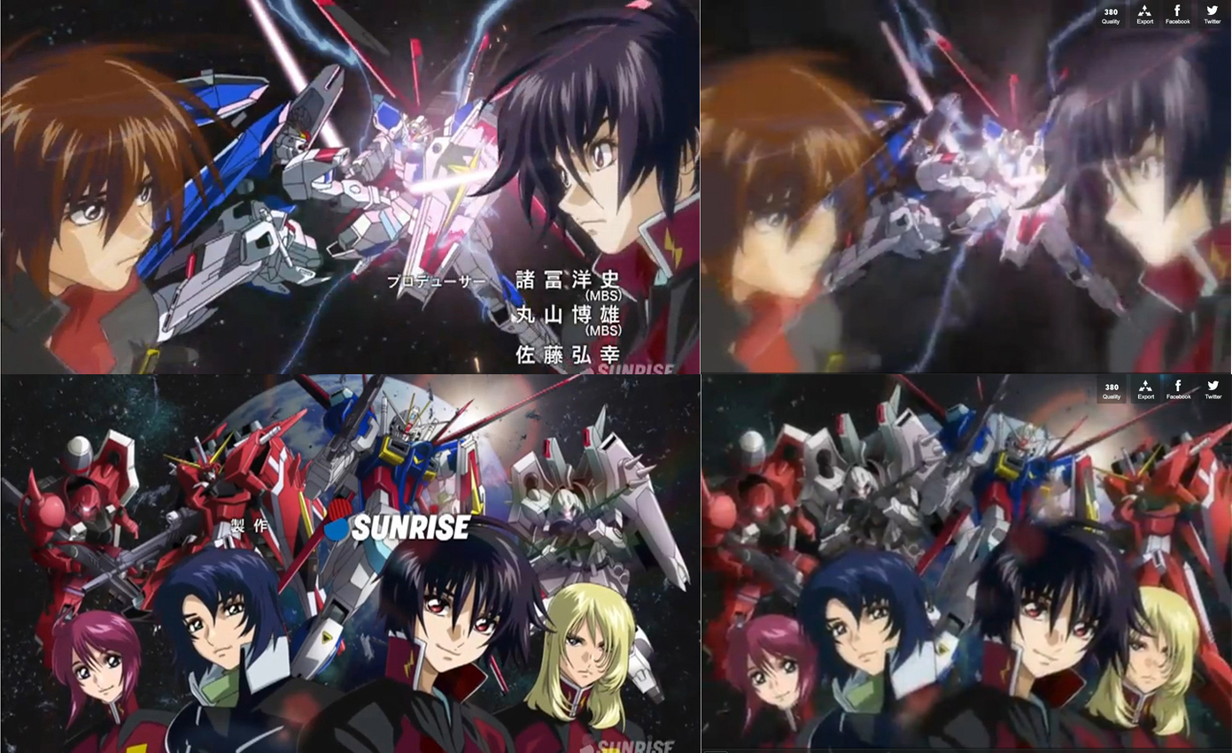 Gundam Guy Mobile Suit Gundam Seed Destiny Hd Remaster Episodes Comparison Images Updated 8 16 13