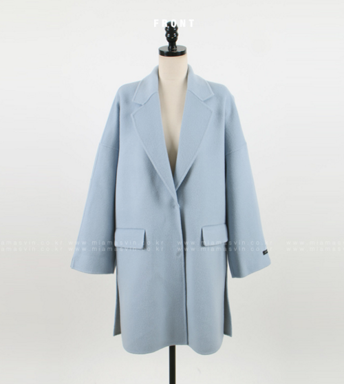 Single Breasted Drop Shoulder Coat