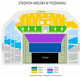 sektory koncert stadion Lecha