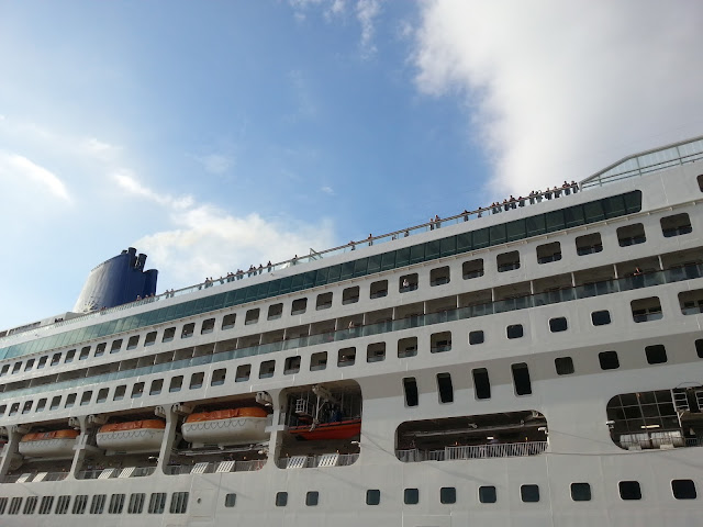 P&O cruise ship Aurora in Bergen, Norway on a fjords cruise