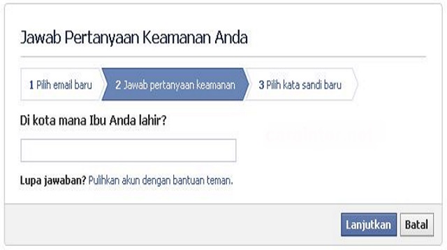 Cara Membajak FB Lupa Kata Sandi dan Nomor Tidak Aktif