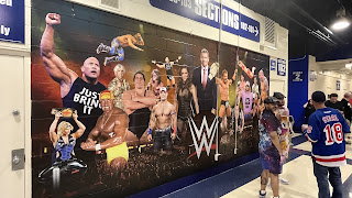 Landscape picture of semi-permanent WWE Signage at Hell in a Cell 2022