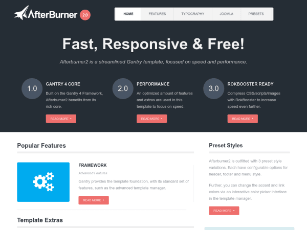 Afterburner2 Joomla Business Templates