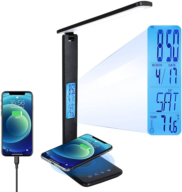 LED Desk Lamp with Wireless Charger To Buy on Amazon and Aliexpress