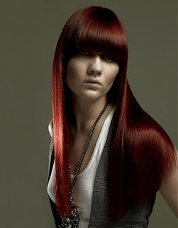 Rote Haare mit Pony 2012/2013