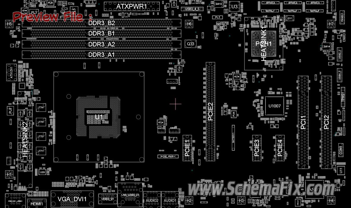 ASRock H97 PRO4 Rev 1.01 70 MXGUH0 A01 Schematic Boardview