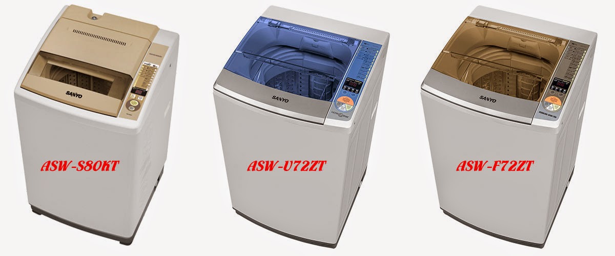 Một số mẫu máy giặt sanyo cửa trên năm 2014