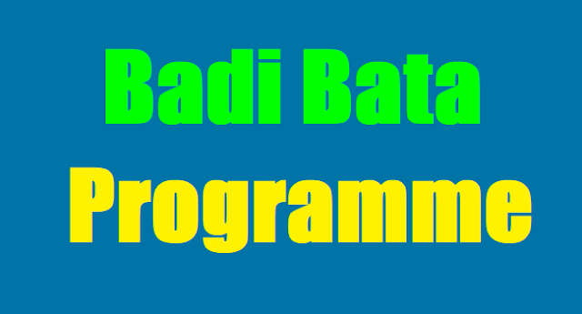 Badi Bata Programme from 13th to 17th June 2017, Action Plan, Instructions(Guidelines)