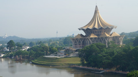 Berkeliling di Water front Kuching, Sarawak, Malaysia