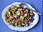 Roasted Brussels Sprouts & Grapes