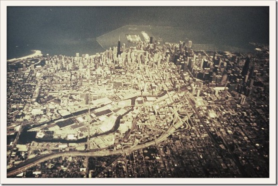 Chicago from a plane