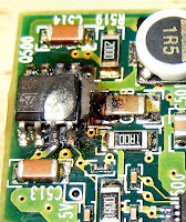 Image of a burnt 2DPS20V MOSFET