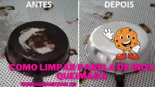 Como limpar Panela de Inox Queimada