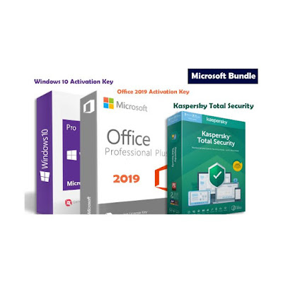 Microsoft Windows 10 Pro + Office 2019 + Kasper Total     Security