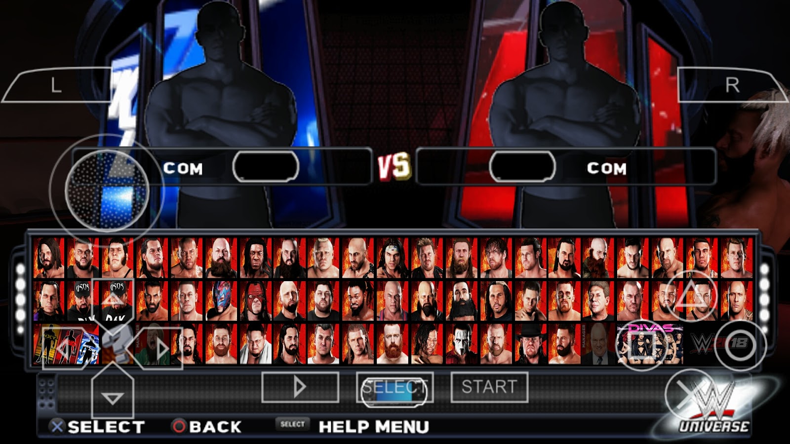 1.23GB WWE 2K18 PSP By GamerNafz Game In Android - Ezio