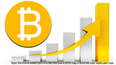 Курс биткойна может достичь $42 000 уже в 2019 году и $356 000 еще через два года