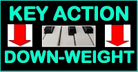 Key action down weight