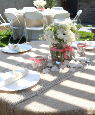 Layered tablescapes Linens overlays burlap and netting topped with