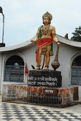 Hanuman statue at the Chamunda Devi temple