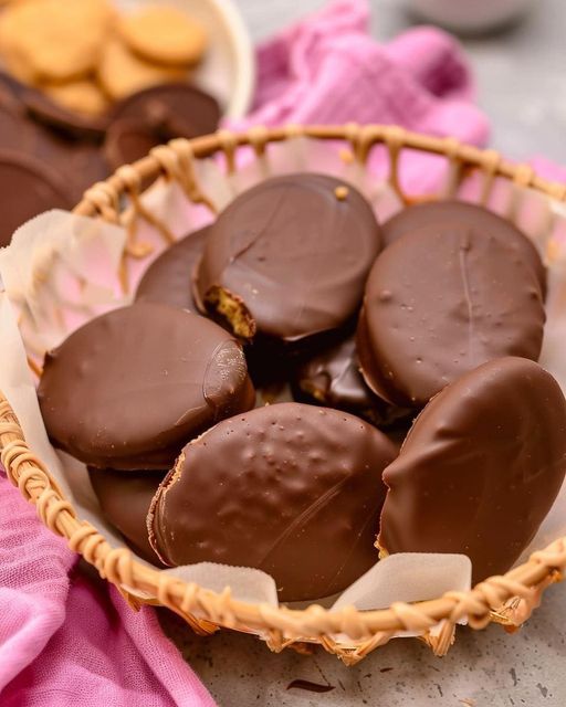Homemade Reese’s eggs are the perfect combo of creamy peanut butter and rich chocolate!