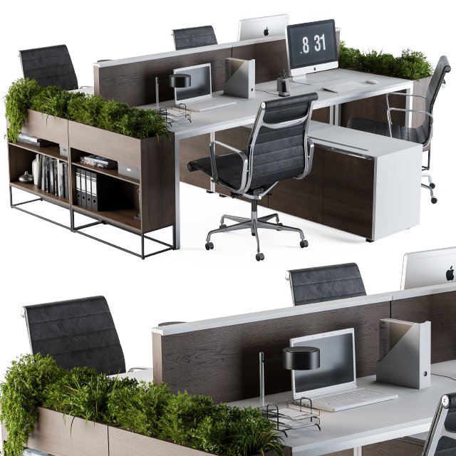 Office Furniture Flower Box 3d models