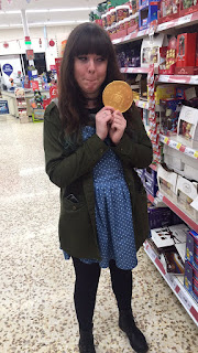 My friend, Xina at Tesco.