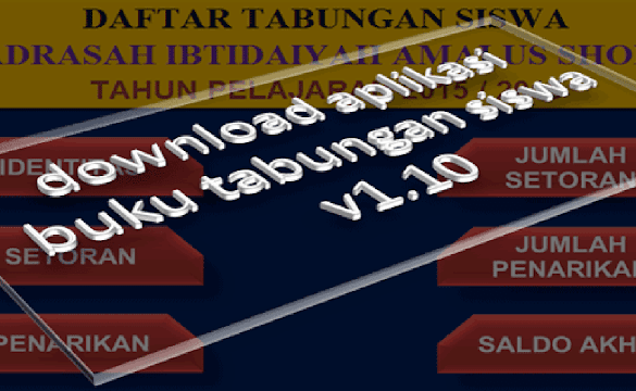 Aplikasi Buku Tabungan Siswa Gratis v1.10