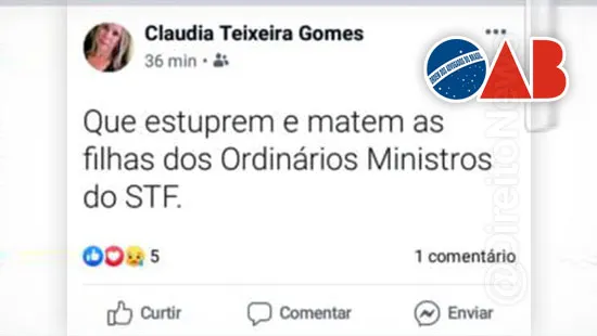 advogada estupro morte filhas ministros stf