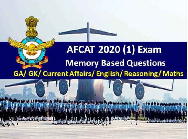 Memory Based AFCAT  Exam Questions- 2020