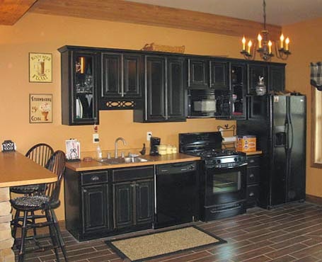 Black Kitchen Cabinets